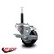 Service Caster 3'' Black Poly Swivel 3/4'' Expanding Stem Caster with Brake SCC-EX20S314-PPUB-BLK-TLB-34 - alternate 4
